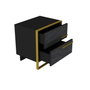 Hanah Home Mesilla de Noche Polka - Black